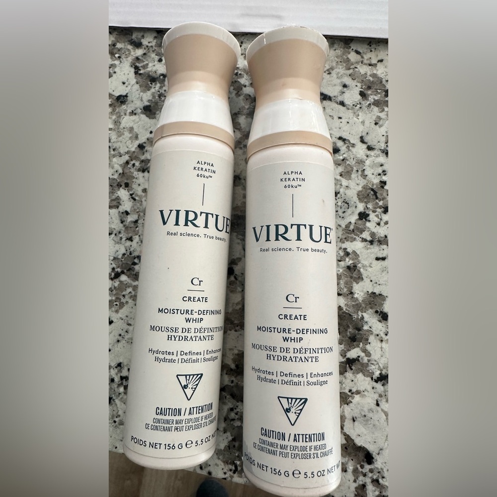 Virtue create, moisture, defining, whip mousse 2